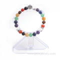 Charms 8MM Colorful Beads Bracelet Making Natural Semi Precious Stone Brangle